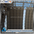 Precios bajos de acero espacial marco construcción arco de almacenamiento estructura de cobertizo